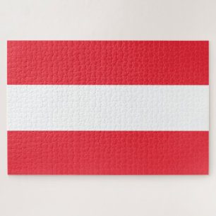 Österreichische Flagge (Österreich) Jigsaw Puzzle