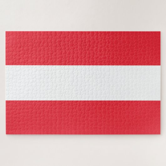 Österreichische Flagge (Österreich) Jigsaw Puzzle (Horizontal)