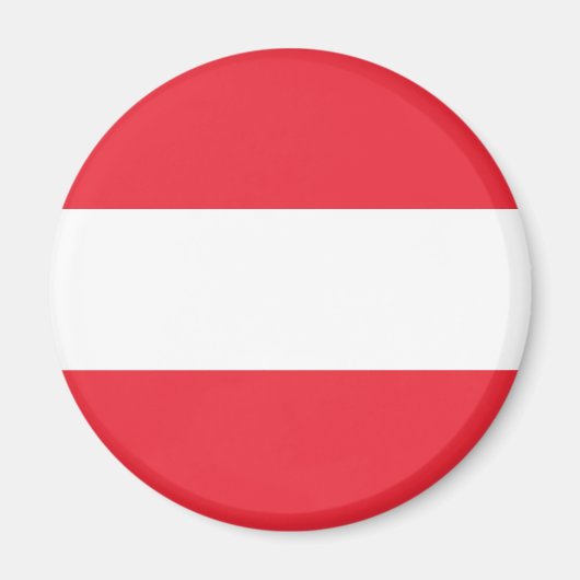 Österreichische Flagge (Österreich) Magnet (Vorne)