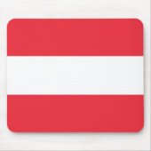 Österreichische Flagge (Österreich) Mauspad (Vorne)