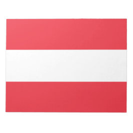 Österreichische Flagge (Österreich) Notepad Notizblock