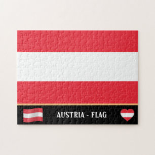 Österreichische Flagge / Österreich Puzzle