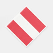 Österreichische Flagge (Österreich) Serviette (Ecke)