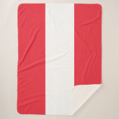 Österreichische Flagge (Österreich) Sherpa Blanket Sherpadecke (Vorderseite)
