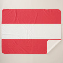 Österreichische Flagge (Österreich) Sherpa Blanket