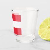 Österreichische Flagge (Österreich) Shot Glass Schnapsglas (Rechts)