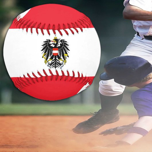 Österreichische Flagge / Österreich Sport / Baseba Baseball