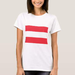 Österreichische Flagge (Österreich) T - Shirt