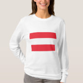 Österreichische Flagge (Österreich) T - Shirt (Vorderseite)