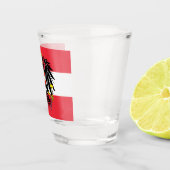 Österreichische Flagge / Österreicher Landpatrioti Schnapsglas (Rechts)