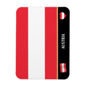 Österreichische Flagge / Österreichische Landesrei Magnet (Vertikal)