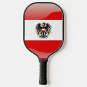 Österreichische Flagge Pickleball Schläger (Rückseite)