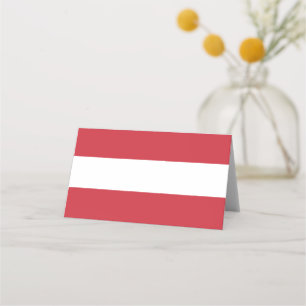 Österreichische Flagge Platzkarte
