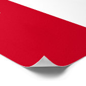 Österreichische Flagge Poster (Ecke)