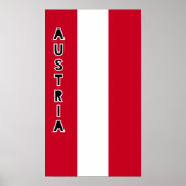 Österreichische Flagge Poster (Vorne)