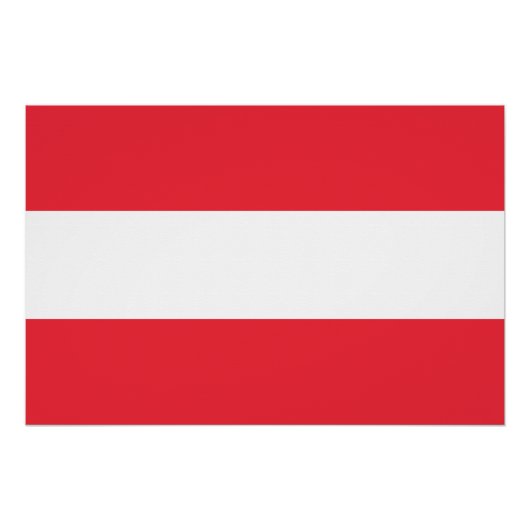 Österreichische Flagge Poster (Vorderseite)