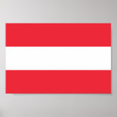 Österreichische Flagge Poster (Vorne)