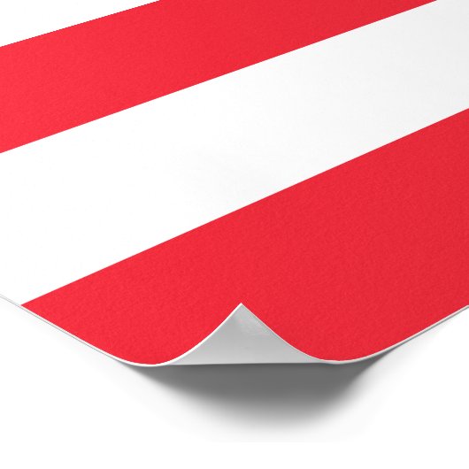 Österreichische Flagge Poster (Ecke)