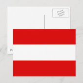 Österreichische Flagge Postkarte (Vorne/Hinten)