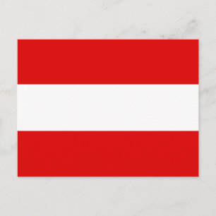Österreichische Flagge Postkarte