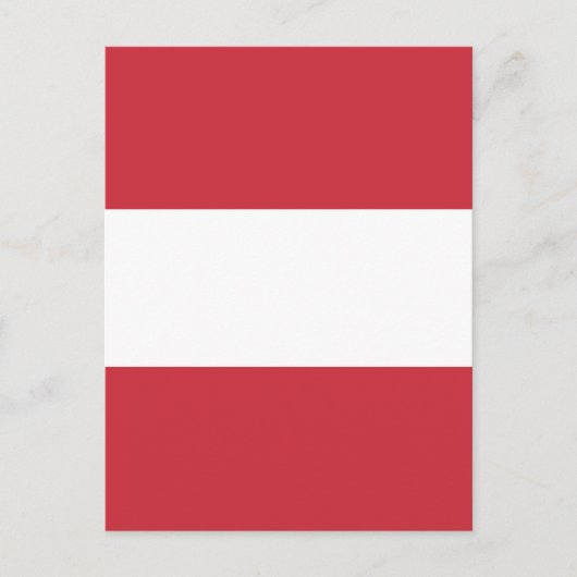 Österreichische Flagge Postkarte (Vorderseite)