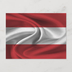 Österreichische Flagge Postkarte