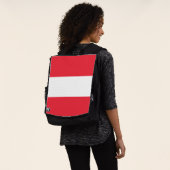 Österreichische Flagge Rucksack (Ausgewaschen)