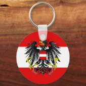 Österreichische Flagge Schlüsselanhänger (Vorderseite)
