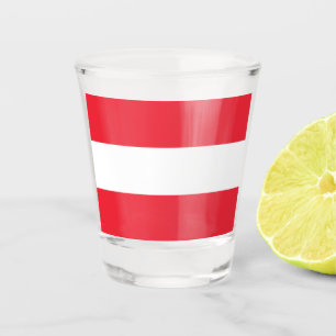 Österreichische Flagge Schnapsglas