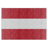 Österreichische Flagge Schneidebrett (Vorderseite)