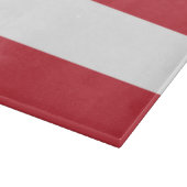 Österreichische Flagge Schneidebrett (Ecke)