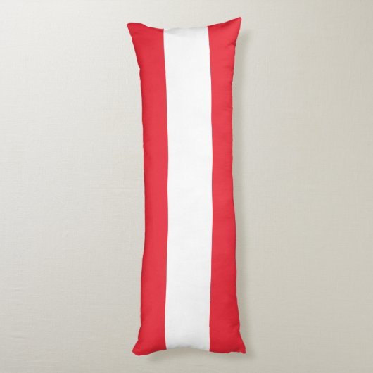 Österreichische Flagge Seitenschläferkissen (Rückseite (Vertikal))