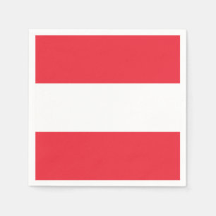 Österreichische Flagge Serviette