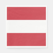 Österreichische Flagge Serviette (Vorderseite)