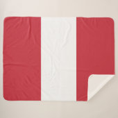 Österreichische Flagge Sherpadecke (Vorderseite (Horizontal))