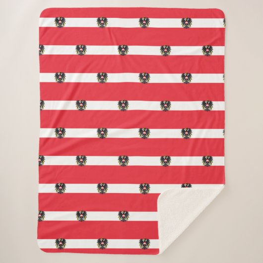 Österreichische Flagge Sherpadecke (Vorderseite)