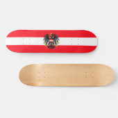 Österreichische Flagge Skateboard (Horizontal)