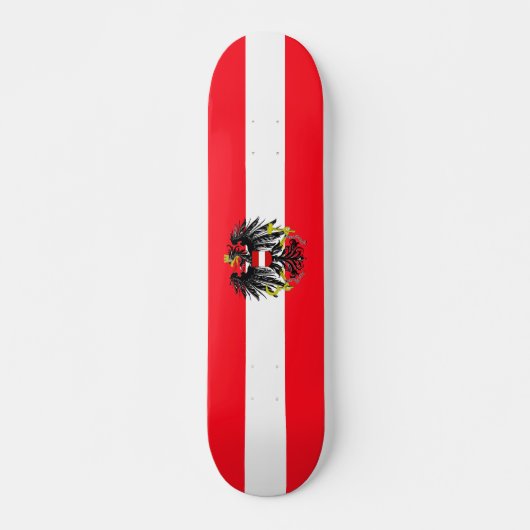 Österreichische Flagge Skateboard (Vorne)