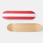 Österreichische Flagge Skateboard (Horizontal)