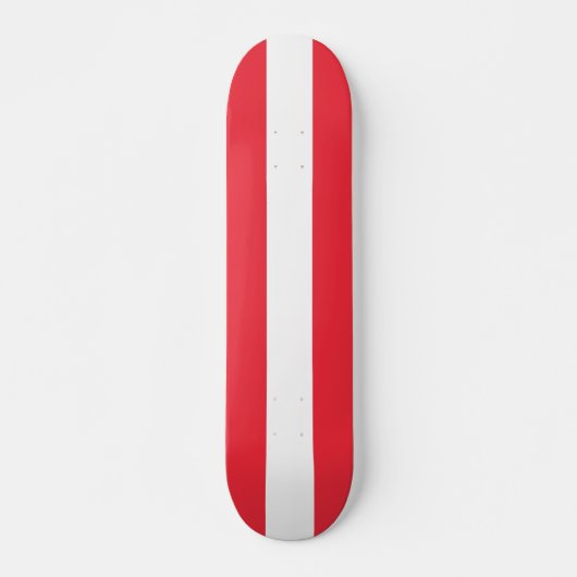 Österreichische Flagge Skateboard (Vorne)