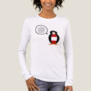 Österreichische Flagge Sprechende Ms Pinguin Perso Tri-Blend Shirt