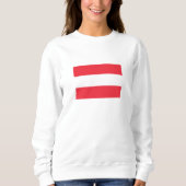 Österreichische Flagge Sweatshirt (Vorderseite)