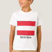 Österreichische Flagge T-Shirt (Vorderseite)