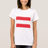 Österreichische Flagge T-Shirt (Vorderseite)