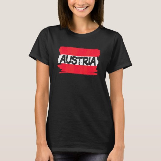 Österreichische Flagge T-Shirt (Vorderseite)