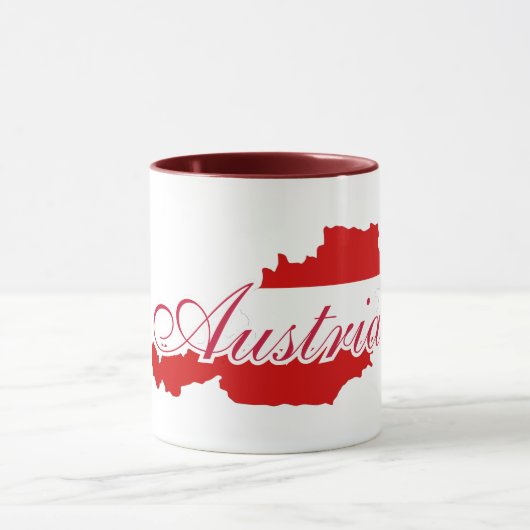 Österreichische Flagge Tasse (Zentrum)
