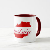 Österreichische Flagge Tasse (VorderseiteRechts)