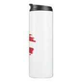 Österreichische Flagge Thermosbecher (Nach rechts gedreht)