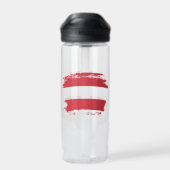 Österreichische Flagge Trinkflasche (Rückseite)