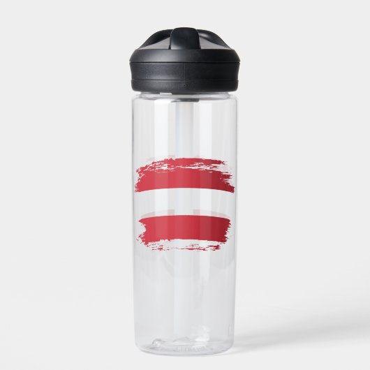 Österreichische Flagge Trinkflasche (Vorderseite)
